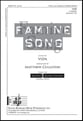 Famine Song SATB choral sheet music cover